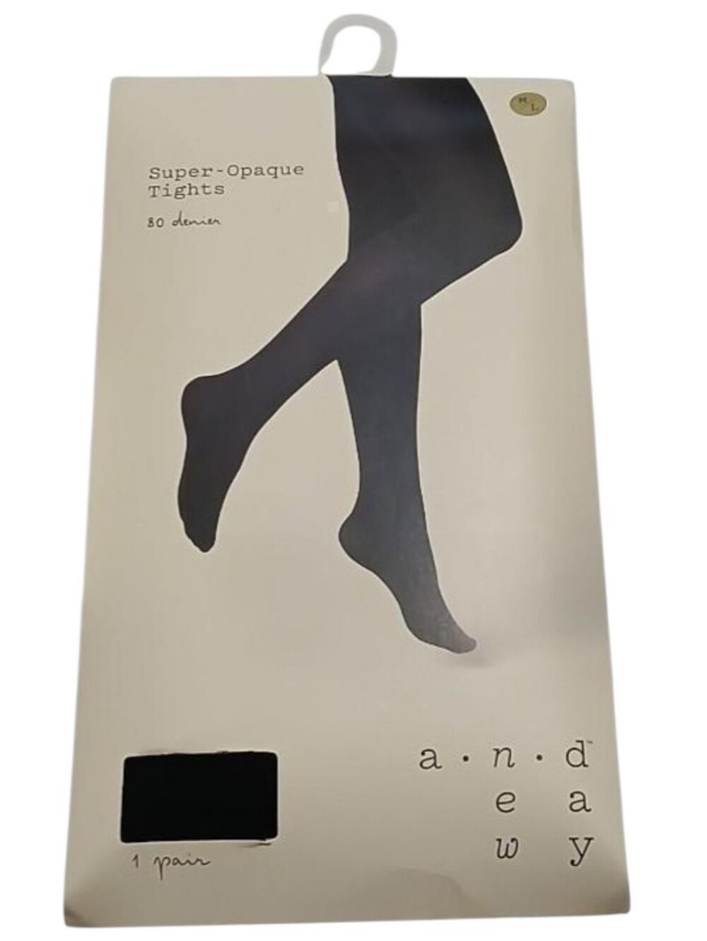 NWT A New Day 80 denier super opaque black tights size M/L